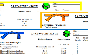 Passage de grades annuel - interne au club