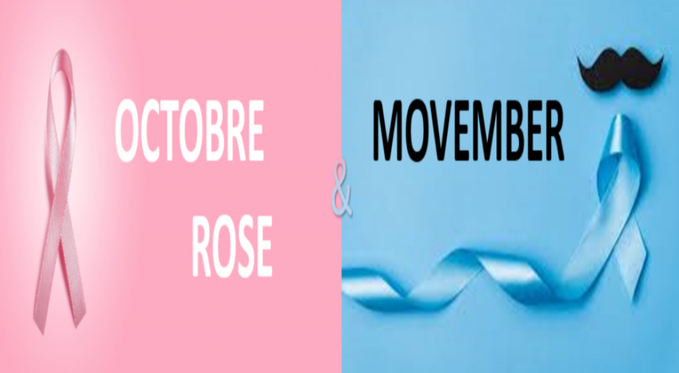 Octobre Rose - Movember... on compte sur vous...
